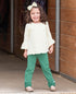 RuffleButts Ivory Bow Headband for Girls - One Size