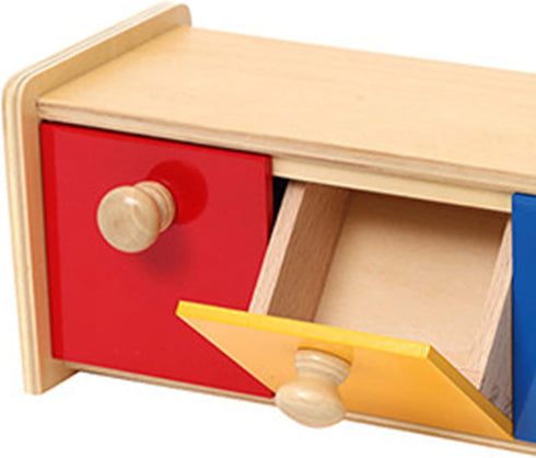 Montessori Materials Box w/Bins for Toddlers 1-3 Years Old, Educational Tools Preschool Baby Toy