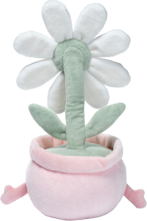 11 Inch Lambs & Ivy Daisy Dreams Poseable Flower Pot Plush Stuffed Animal Toy