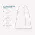 12-18 1.1 2 Little Unicorn Month Premium Muslin Sleep Sack TOG | Soft & Breathable Muslin Cotton for safer sleep | way