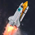 Vilbocr Space Shuttle Toy Building Blocks, 107Pcs Aerospace Kit for Boys 4+ Years, Compatible with Other Building Toys