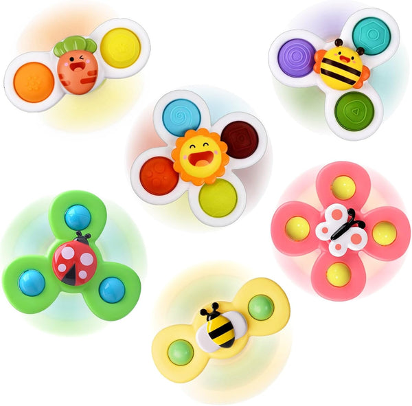 Suction Cup Spinner Toy for Baby - Suction Cup Fidget Spinner Toys