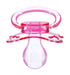 Set Landofgenie Large Shield Adult Size Pacifiers Moon Shape Transparent Design Pacifier Pink