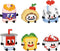 HIGH GODO Food Party Favors Building Set, Mini Food Building Blocks Model
