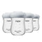 yanyoyo Glass Breastmilk Storage Bottles, 5.4oz Wide Neck Breast Milk Containers, BPA-Free,