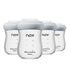 yanyoyo Glass Breastmilk Storage Bottles, 5.4oz Wide Neck Breast Milk Containers, BPA-Free,