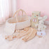 BABESIDE 8 PCS Reborn Baby Doll Clothes Set with Bassinet for 17-22