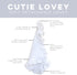 100% Ryan & Rose Cutie Lovey - Soft Organic Cotton Muslin with Attachable Snap Closure - Baby Lovey Security Blanket