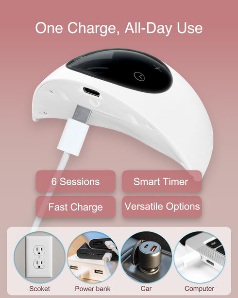 Wearable Breast Pump, Curved Fit, Leak-Free Comfort, Electric, Portable & Hands-Free, Strong Suction in Ultra-Slim
