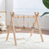 ToyKing 4 Wooden Baby Play Gym with Hanging Bar, Gym Toys and Natural Pine Wood, Perfect for Infant Development