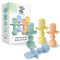 LittleWhispers Baby Silicone Spoons - Self Feeding 6 Months, Infant, Toddler & Kid Friendly Utensils, 4 Pack