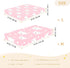 miaozhen 1 Pack 52x28 Cotton Baby Crib Sheets Soft Stretchy Cartoon Cute White Valentine Bear Crib Mattress Sheet
