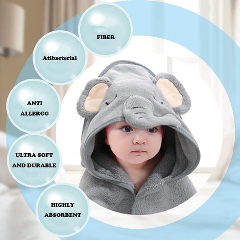 YECELINST 2 Pack URSEORY Hooded Baby Towels, Premium Soft Bath Towel for Babies, Newborn, Infant and Toddler, Ultra