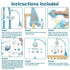 150 0-24 Baby Musical Crib Mobile with Timing Function Projector Lights,Stand-Along Rattles and Melodies Music Box