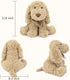 11.8 WEIGEDU Poodle Puppy Goldendoodle Stuffed Animal, Adorable Toy Dog Labradoodle Plush for Kids Boys Girls Birthday