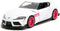 Pink Slips 1:32 W1 2020 GR Toyota Supra Die-Cast Car, Toys for Kids and Adults (White)