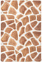 CHUROUSY Giraffe Print Crib Sheets for Boys Girl Giraffe Spots Zoo Safari Brown