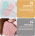 PERSELOSO 5pcs Multipack Burp Cloths Newborn Cotton Washcloths Soft Absorbent Feeding Burping Rags for Babies Spit-up