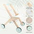 Wooden Baby Walker Doll Stroller - Baby Push Walker & Shopping Cart Learning Toy for Boys and Girls