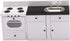 Countertop, 1:12 6 Inch Dollhouse Kitchen Sink Cabinet, Mini White Scale Furniture for Dolls