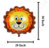 BALONAR 5pcs Animal Balloons for Child Birthday Party Supplies - 32 Inch Tiger Lion Zebra Monkey Giraffe, Cute Baby