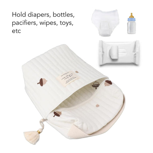 Pine Cone Travel Diaper Tote - Multifunctional Baby Bag for Essentials