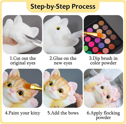 Extra Large Taba Squishy Kit, Cute Taba Squishy Cat for Adult/Kids DIY Dress Up, Stress Relief, Stimulating Creativity