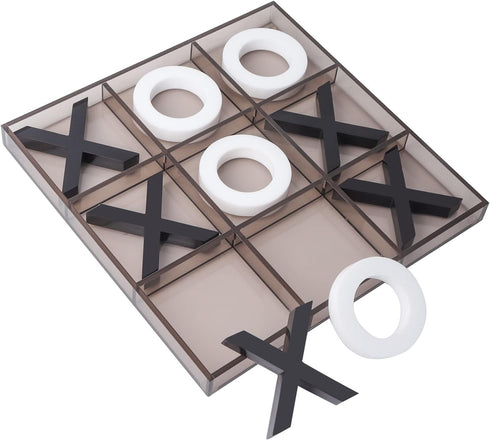 GSE Games & Sports Expert 12" Giant Acrylic Tic Tac Toe Game Set, Classic Family Travel Board Game