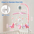 (100+ Unicorn Baby Crib Mobile for Girls with Music Box Lullabies), Rotating Plush Crib Toys for Newborns, Infant, Baby