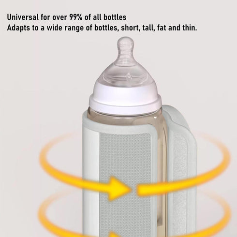 LAISANIM 18W 10000mAh Portable Baby Bottle Warmer, Cordless USB Powered with Battery, Constant Temperature Heating