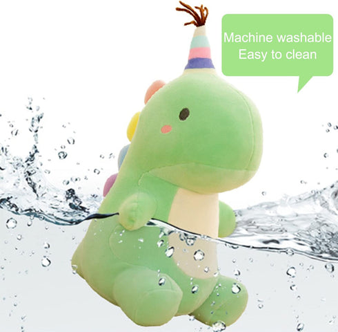 Stuffed Animal Plush Toys, Cute Dinosaur Toy, Soft Dino Plushies for Kids, 13.8 Inch Green Plush Doll