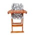 Twoworld Baby High Chair Cushion - Large Breathable Seat Liner in Gray Clouds