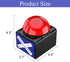 BEAN LIEVE Game Answer Buzzer - Game Buzzer with Lights and Sound for Trivia Quiz and Classroom Use, Red