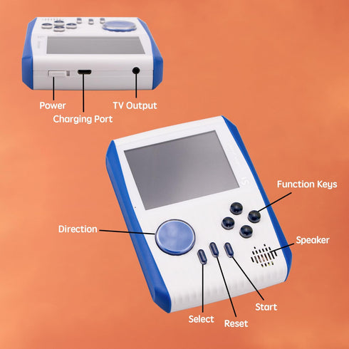 Kid Mini Handheld Retro Games Console, Built-in 666 Classic Games, Portable Video Game Player for Boys Girls