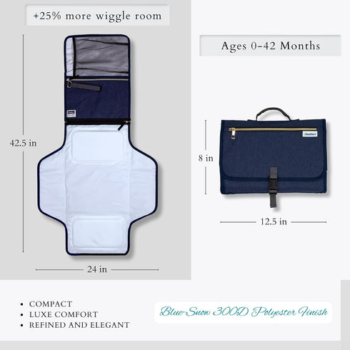 2.0 360 BeeStarz Baby Changing Pad Portable Waterproof Travel Diaper Changing Mat for Newborns, Infants & Toddlers |