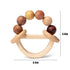 Wooden Baby Rattles 0-6 Months, Montessori Color Rings for Newborns 6-12 Months, Toddler Toys 1-3