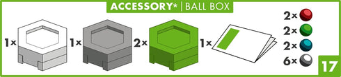 Set Ravensburger GraviTrax Ball Box - Marble Organization | Creative STEM Toy | Interactive Race Tracks | Ideal