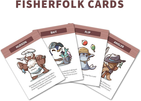 2-6 7+ Unstable Games Fishy Squishy Crusty Quirky Base Game - Competitive Fishing Card Game for Kids, Teens, Adults
