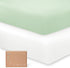 PurComfy Supersoft Crib Sheets 2-Pack, Premium Bamboo Viscose Stretchy Fitted Crib Sheet,