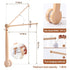 19-37 inches Baby Crib Mobile Arm,HBM Wooden Mobile Arm for Crib Mobile Hanger for Crib Baby Girl Nursery Decor