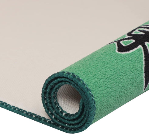 Mahjong Mat: Anti Slip and Noise Reduction Table Cover for Mahjong, Poker, Card, Board & Tile Games (Green, 31.5 inches)