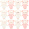 12 Pcs Cute Lamb Plush Bulk, 4.7 Inch Mini Sheep Stuffed Animal Keychain for Birthday Baby Shower Gifts