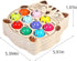 Toddler Montessori Toy Wooden Fishing Game for Kids 1-3 Years Old, Educational Hand Eye Coordination Skill Activity for