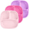 Re-Play Toddler Plates with Dividers - Deep-Walled 3 Compartments Divided Plates for