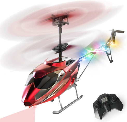 VATOS RC Helicopter for Boys, 2.4G Remote Control Helicopter with LED Light