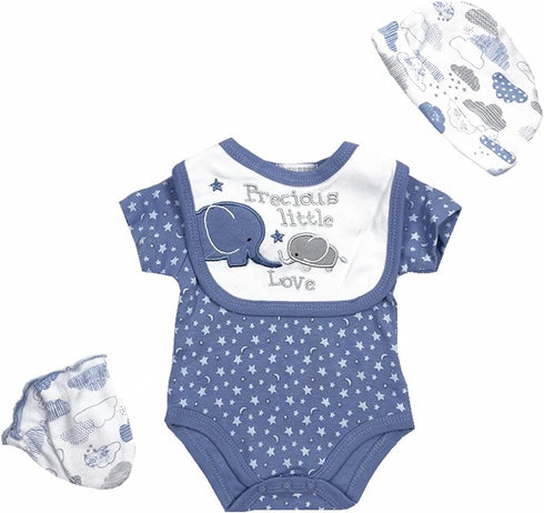 5 Set 20-22 Inch Reborn Dolls Baby Boy Clothes Pcs Elephant Clothing for Reborn Newborn Baby Doll Clothes