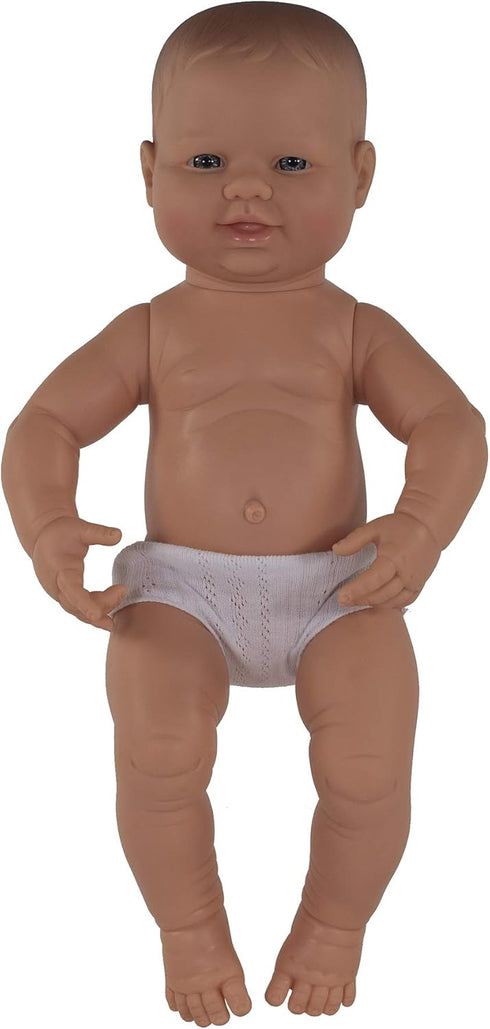 Miniland Educational 15.75'' Caucasian Boy Anatomically Correct Newborn Baby Doll