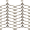 Gadpiparty 24pcs Small Doll Cloth Hangers, Mini Clothes Hanger Holders for Doll Dress Outfit Hanging Accessories