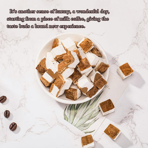 laweny (150g/5.29), Freeze dried coffee coconut milk chunks coffee coconut milk crisps, Crispy freeze-dried snacks