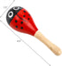 Hedume 20 Pack Mini Wooden Festival Maracas, Kids Baby Rattles, Shaker Sand Hammer Toy for Party Favors